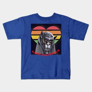 Waxing Philosophical (Intellectual ape) Kids T-Shirt